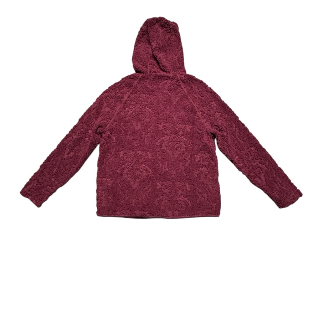 Carbon2Cobalt Wanderlust Fleece Jacket Womens XS Maroon Full Zip Sustainable - Picture 2 of 13